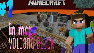 #1//MCPE Volcano Block Map / Minecraft in Hindi /  Hindi