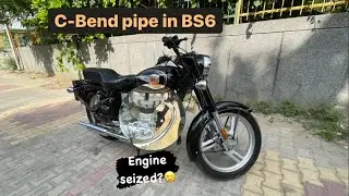 My Bullet after installing C-Bend Pipe😫 | Harpreet Nagi
