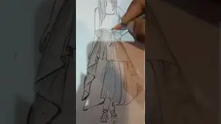 &ldquo;Beautiful Gown Dress 👗 Pencil Sketch | Easy Fashion Drawing ✏️&rdquo;#shorts#viralvideo