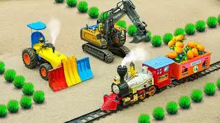 Diy tractor mini Bulldozer Harvesting Farm | Excavator rescue Train transport Agricultural | HP Mini