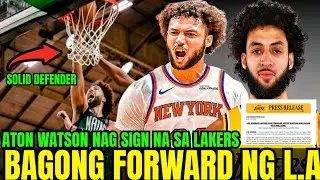 Breaking news Lakers Sign Anton Watson! Bagong Forward pinalitan si Eric Dixon,