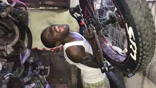 enseño cómo hacer una de las reparaciones más difícil de una bicicleta ￼😱 sigan viendo