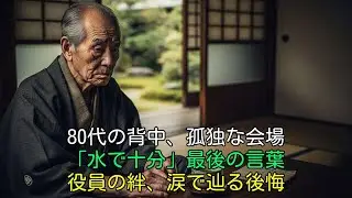 【涙腺崩壊】「水で十分」80代下請けの“最後の一言”…大手役員が背負う生涯の後悔