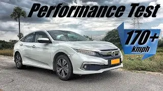 Honda Civic 2019 Top speed |paddle shifter test