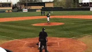 2018 MLB Draft prospect Logan Gilbert warms up