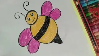 how to draw honey bee/honey bee for kids