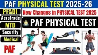 Pakistan Air force PHYSICAL TEST 2025 | Physical Test preparation 2025 | Airman , Aero trade , PF&DI