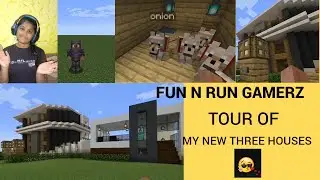 BUILD THREE HOUSES#AMAZING WORK#FUN TIME# TOUR OF MY NEW THREE HOUSE IN# MINECRAFT