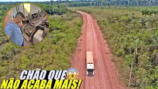 CARREGADO DE MADEIRA E ACELERANDO NA ESTRADA DE CHÃO!!!