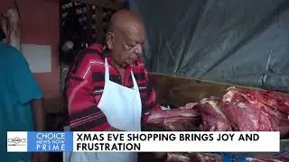 XMAS EVE SHOPPING BRINGS JOY AND FRUSTRATION