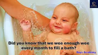 Did you know we wee enough wee every month to fill a bath?