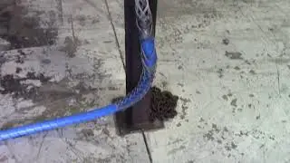 Testing 1 inch Whip Sock on 1 inch hose @ 5500 gases