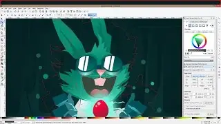 Evil scientist Easter bunny - Inkscape time lapse video