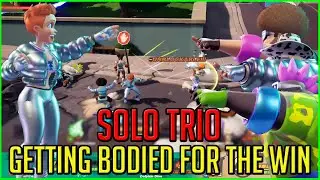 Getting My First Solo Trio Win In All The Chaos - Rumbleverse Battle Royale