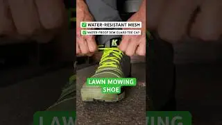 Ultimate lawn mowing shoe. #shorts #mowing #lawnmaintenance