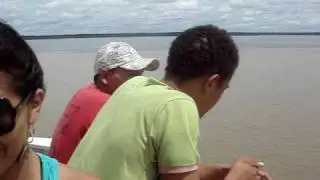 Amazon River Confluence of Rio Negro with Rio Branco, north of Manaus