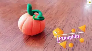 Clay modelling Pumpkin/Clay Art Pumpkin/Pumpkin