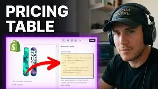 How to Add a Pricing Table to Shopify Website (2026) | Section-Based Setup