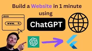 Build a Website in 1 minute using ChatGPT #chatgpt #flutterweb
