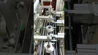 Water pump motor stator production.
