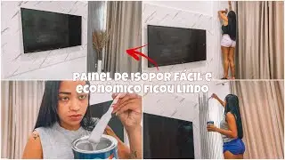 FINALIZEI O PAINEL | FIZ O RIPADO DE ISOPOR  E PINTEI