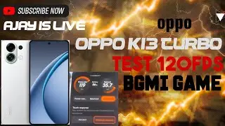 OPPO K13 TURBO PHONE | BGMI TEST OPPO K13 TURBO | 120fps ❤️ 