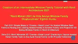 G-13) Revit Mimari-Window Family Eğitim/13-15) Revit - Window Family Creation Tutorial-Intermediate