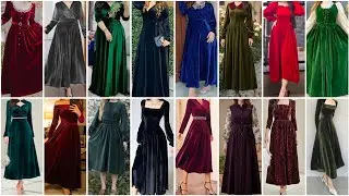 Winter Special Velvet Fabric One Piece Dress Design Ideas For Girls 2026