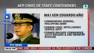 Listahan ng mga posibleng maging bagong AFP Chief of Staff, inilabas na