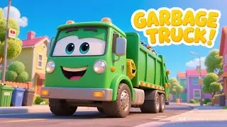 Garbage Truck Song 🚛 | Trash Truck Adventure for Kids | Vehicle Songs & Nursery Rhymes