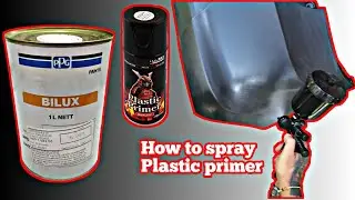 How to spray plastic primer on new raw plastic parts of bikes and cars