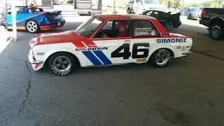 BRE Datsun 510 Starting Up at Road Atlanta Walter Mitty 2018