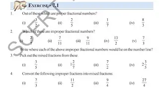 Class 6 | Maths | Chapter -7: Fractions and Decimals | Exercise 7.1 Full Solutions | Telangana Board