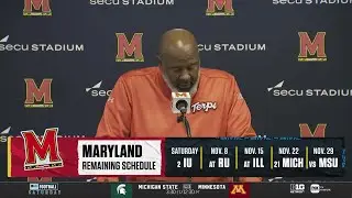 Michael Locksley Talks Coming Off Bye Week & Previews Game vs. Indiana | Maryland Football