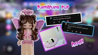 PLACING FURNITURE 🪑 OUTSIDE YOUR ROOM TOKYO CLAW MACHINE #roblox #tokyoclawmachine #gaming 