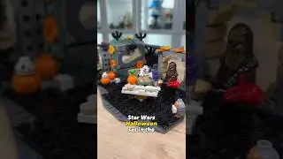 I made a LEGO Star Wars HALLOWEEN Diorama from the Christmas Diorama set! #lego #halloween #starwars