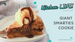 KITCHEN LIVE! Easy Giant Smarties Cookie Recipe | Crumbs and Corkscrews