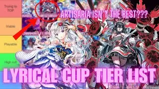 Lyrical Monasterio Cup Tier List | Artisaria isn't the Best?!? | Cardfight!! Vanguard