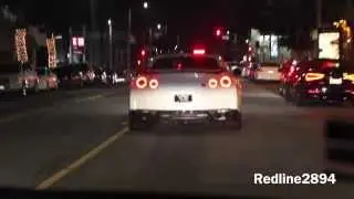 Nissan GTR Black Edition Loud Downshifts and Accelerations