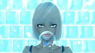 #51 キーボード女子イラストメイキング【10倍速】