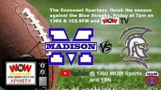 Conneaut Spartans Football vs Madison Blue Streaks 10/25/2024