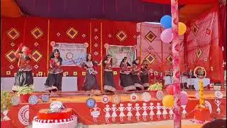Garba dance performance by class 8 students 