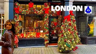 Christmas MAYFAIR London 2025 | Festive Luxury Shopping & Iconic Decorations | 4K