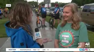 Kansas City cyclists ride bikes, raise glasses to support brain cancer research