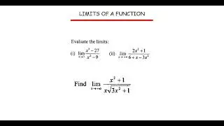 LIMITS OF A FUNCTION|| EXAM QUESTIONS|| UNZA
