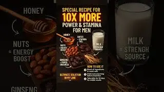 Special Recipe for 10X More Power and Stamina for Men #shorts #trendingshorts #viralshort