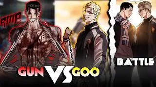 (55) White Ghost Final Fight. Gun park vs Goo kim (Gun Park vs Yamazaki Syndicate) Lookism season 55