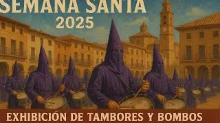 Domingo de Ramos 13/04/2025 Exhibición de tambores y bombos Veronica Alcorisa ana alcorisa