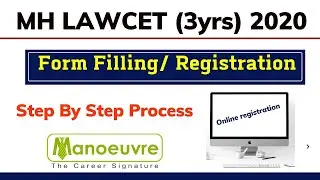 MH LAWCET (3Yrs) 2020 - Form filling/Registration : Step by Step Process