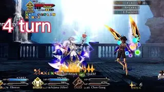 Fate Grand Order - Lostbelt 6.5 Traum Grand Battle Moriarty - Arjuna Alter 4 turn